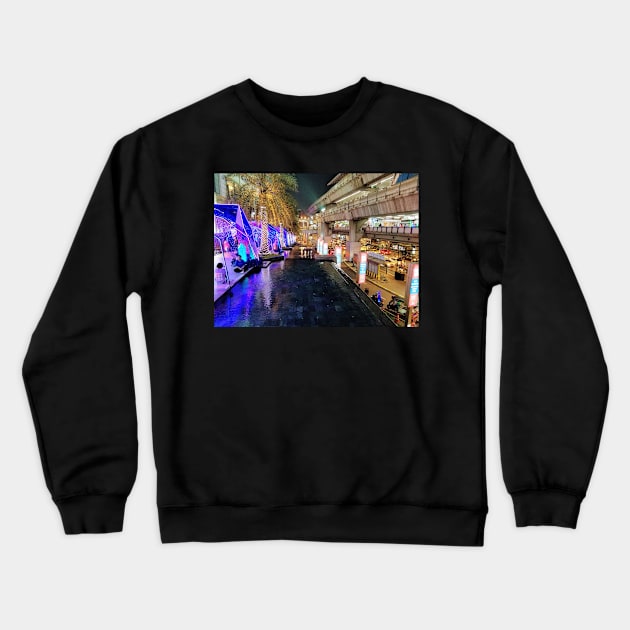 Gem Walkway to Siam Paragon, Bangkok SkyTrain & BTS Cityscape Crewneck Sweatshirt by SubtleSplit